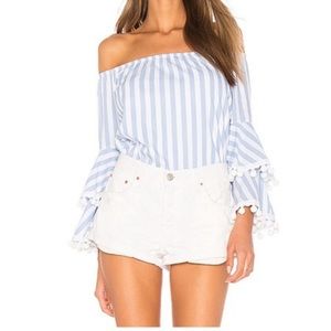 Vava By Joy Han: Celia Top Blue/White size small